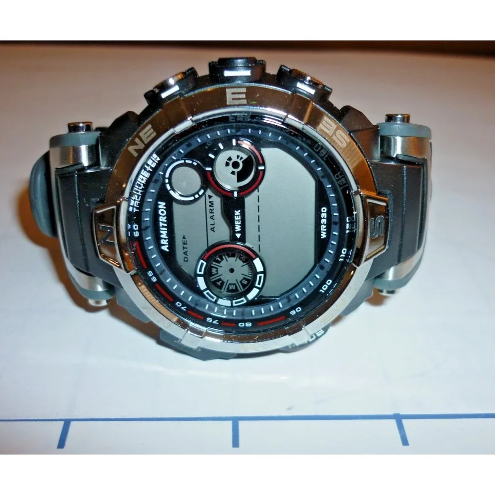 ARMITRON Pro Sport 40/8231 Acrylic Case Quartz Digital Men's Watch‎